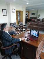 Yönetim Kurulu Başkanımız Mustafa USLU, TOBB Başkanımız Sayın M. Rifat HİSARCIKLIOĞLU ile telekonferans sistemi ile görüştü.