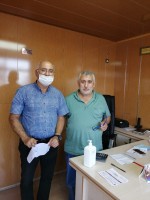 Korona salgını kapsamında üyelerimize dezenfektan dağıtıldı