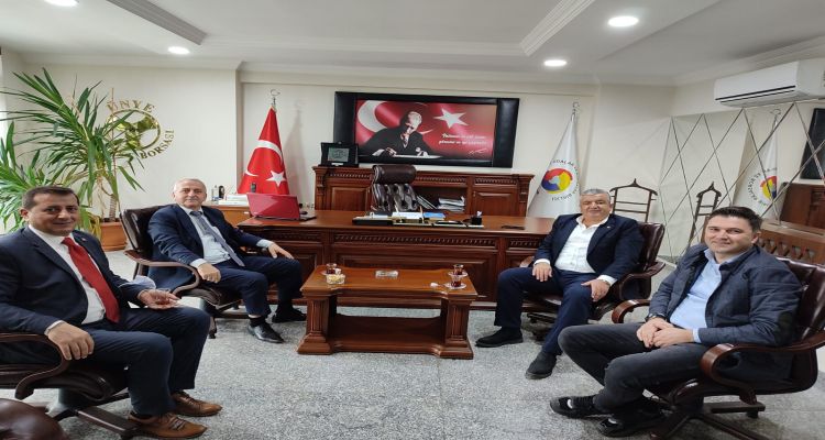 Emniyet Müdürü Mustafa Avni Öztürk Borsamıza iadei ziyarette bulundu.