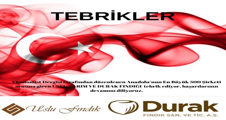 TEBRİKLER USLU FINDIK-DURAK FINDIK